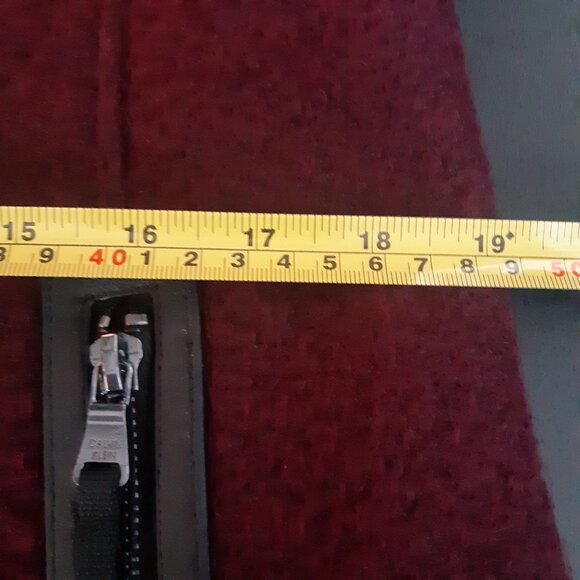 Calvin Klein SZ M Wine Mid Length Zippered Women's Winter Coat - Picture 15 of 16